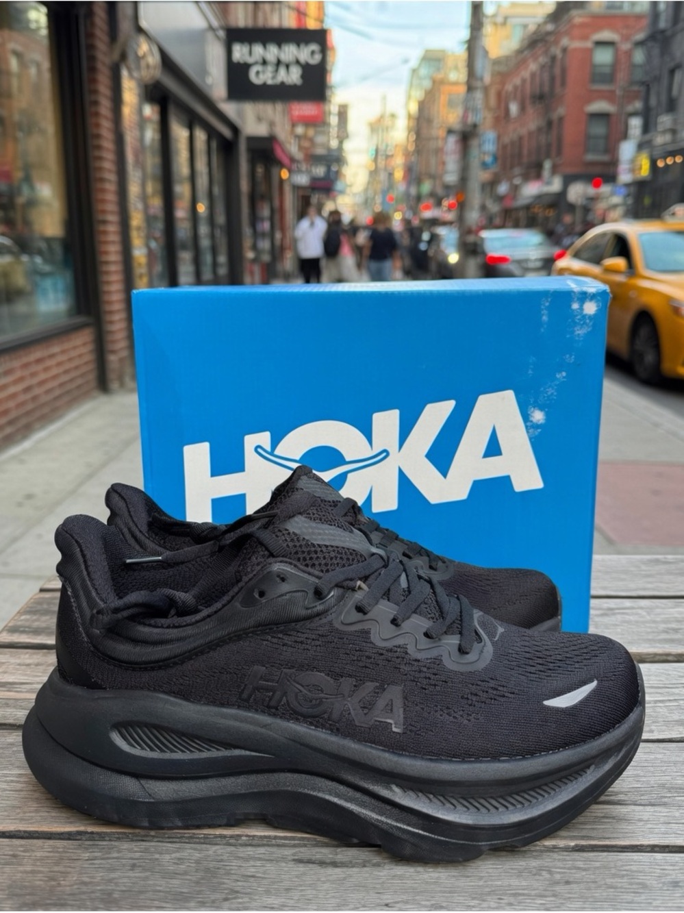 Hoka Men's Black Athletic Running Shoes